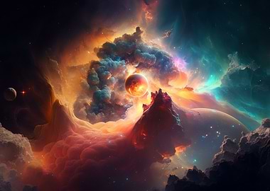 Colorful Space Abstract
