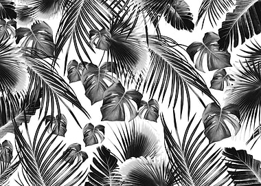Tropical Jungle Leaves 11a
