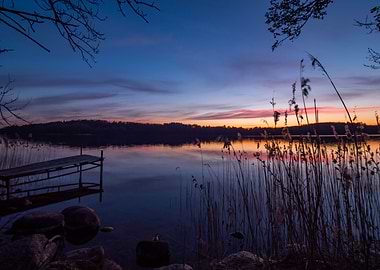 Lake sunset