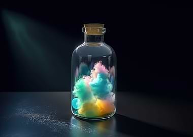 Colored Clouds in a Bottle