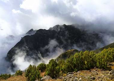 Madeira Mountains Clouds