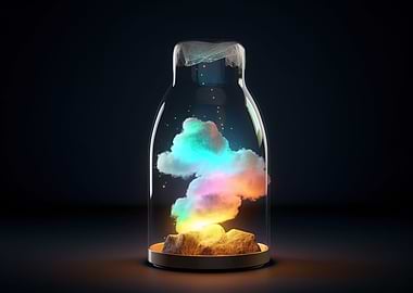 Colored Clouds in a Bottle