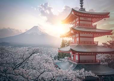 Mount Fuji at the morning