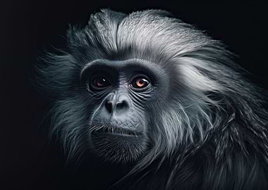 Monkey Portrait Dark