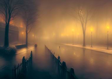 Dark alley in the city