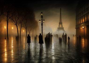 Dark alley in the city