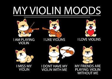 Violin Gift Women Dog