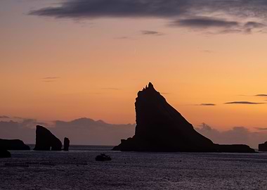 Sunset on Faroe islands