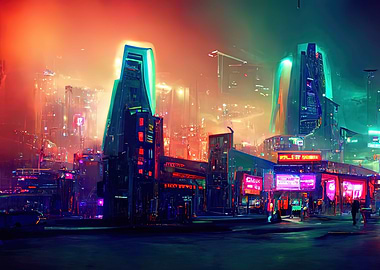 Cyberpunk Neon City