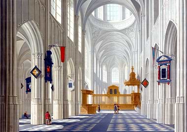 Interior of Church Blieck