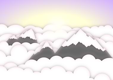 Papercut Mountains Dawn