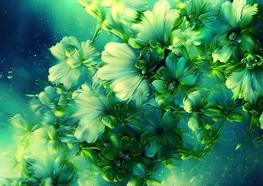 A painting of flowers