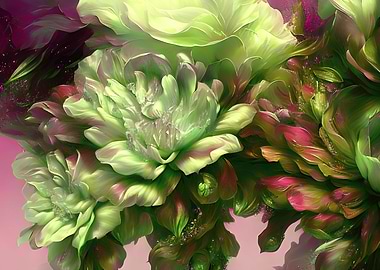 A painting of flowers