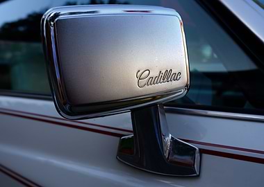 Vintage mirror of a cadill