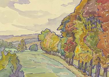 Country road in Hersfeld