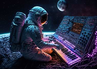 Piano in space