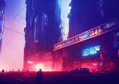 Cyberpunk Neon City
