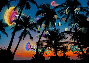 Tropical Beach Jellyfish