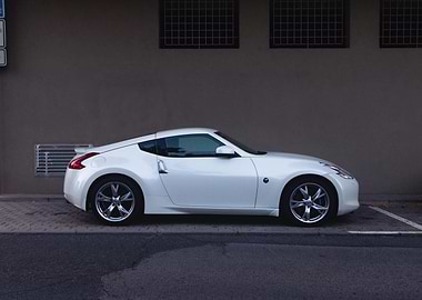 White Nissan Sport Car