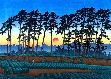 Setting Sun in Ichinokura