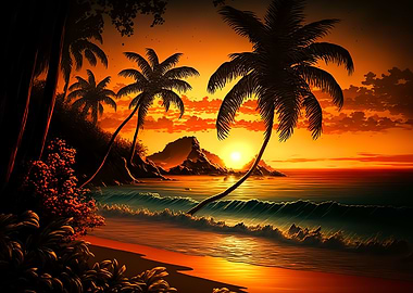 Sunset Beach Landscapes