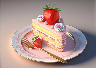 Strawberry cake