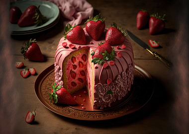 Strawberry cake