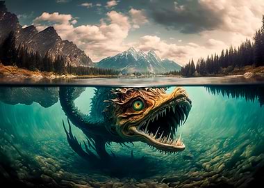 Mystical being with wings