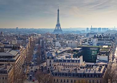 Paris cityscape panoramic