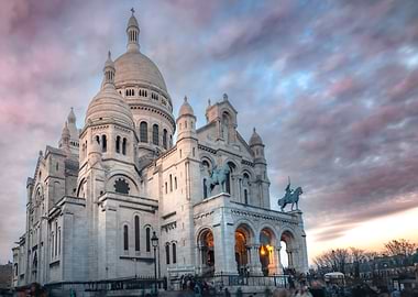 Sunset over Montmartre