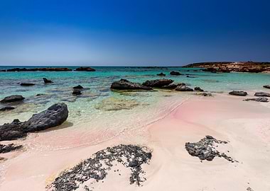 Sandy beach Greek Island