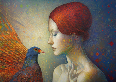 Mosaic Pointillism Art