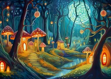 Mushroom Fantasy Forest