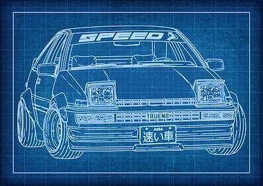 Toyota Trueno Blueprint