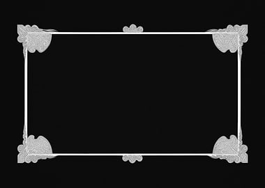 Silent film frame ornate p