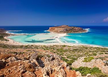Balos lagoon Greek Island