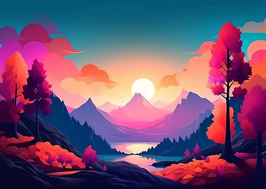 Colorful minimalism