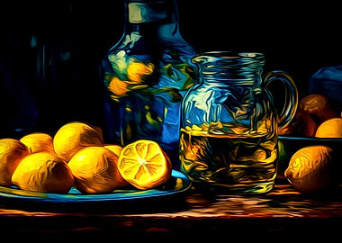 Orange Vangogh style