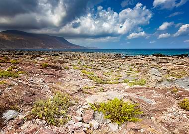 Seascape on a Crete Island