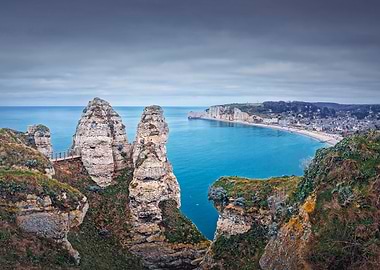 Beautiful Etretat panorama