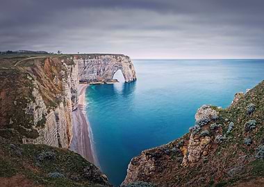 Porte dAval idyllic pano