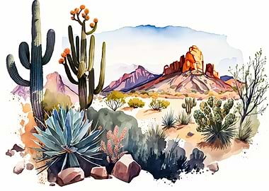 Desert Watercolor