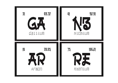 Ganbarre Table of Elements