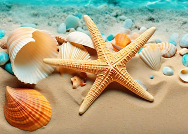 starfish summer beach