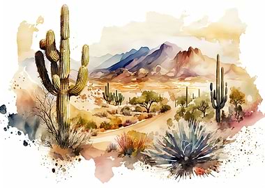 Desert Watercolor