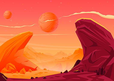 Planet of distant space