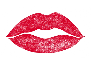 Lips shape red regular hol