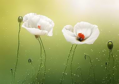 A painting of flowers