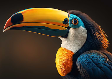bird Ramphastos tucanus