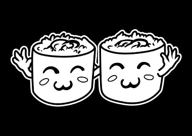 Food Charactre BnW 19